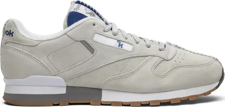 

Кроссовки kendrick lamar x classic leather 'skull grey' Reebok, серый