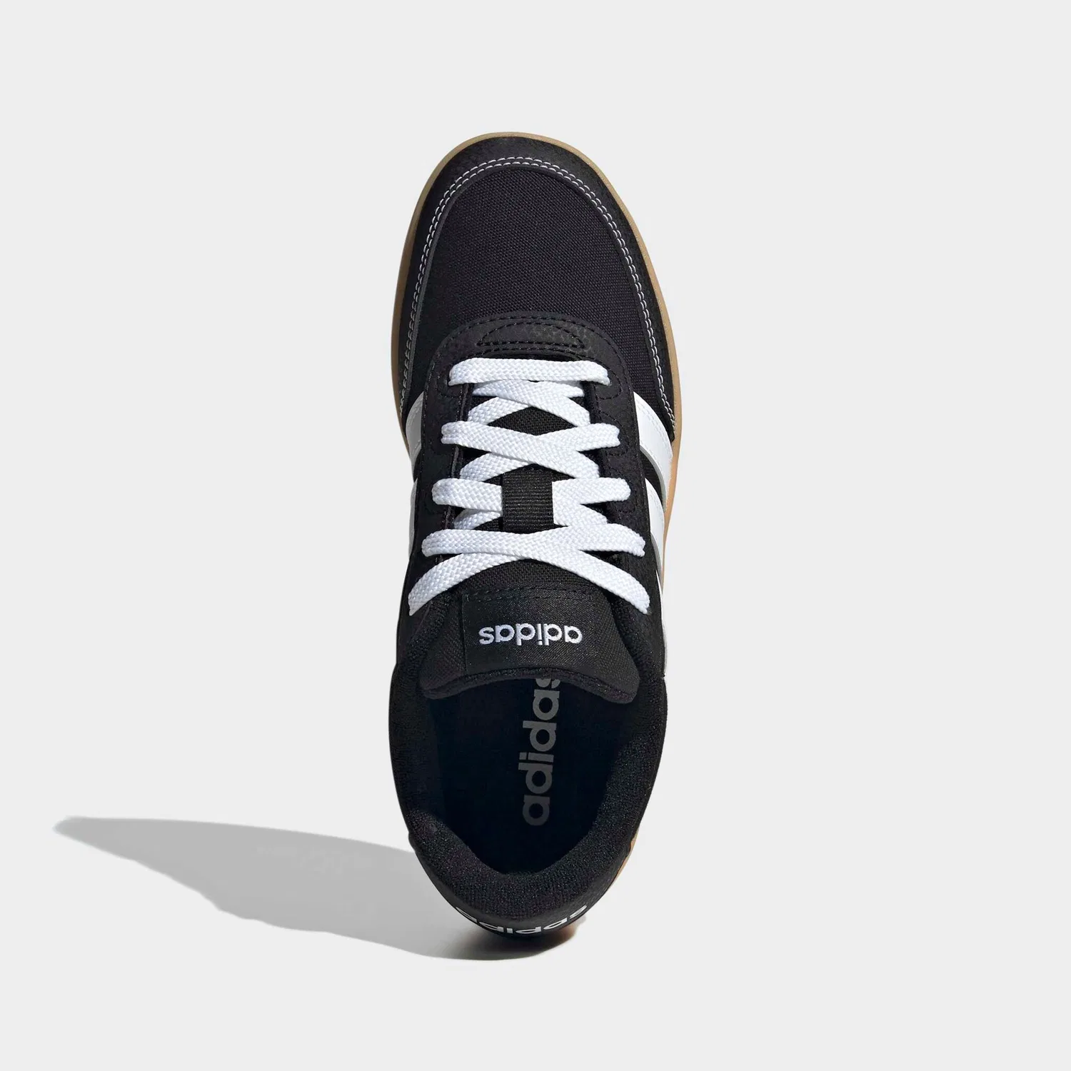 Детские кроссовки классические Breakbase Adidas Sportswear, Core Black/Ftwr White/Gum — фото 4