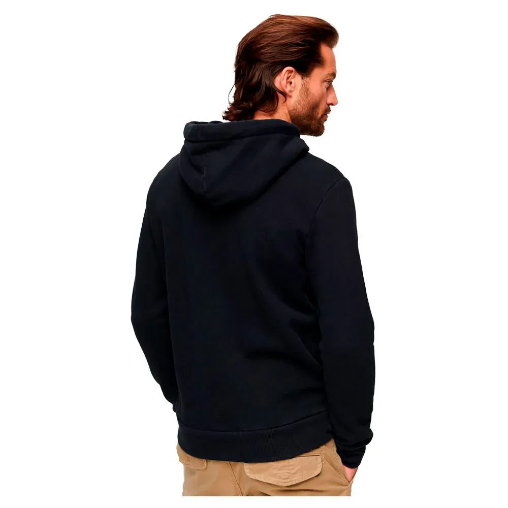 Худи Gradient Superdry Vintage Box, черный — фото 2
