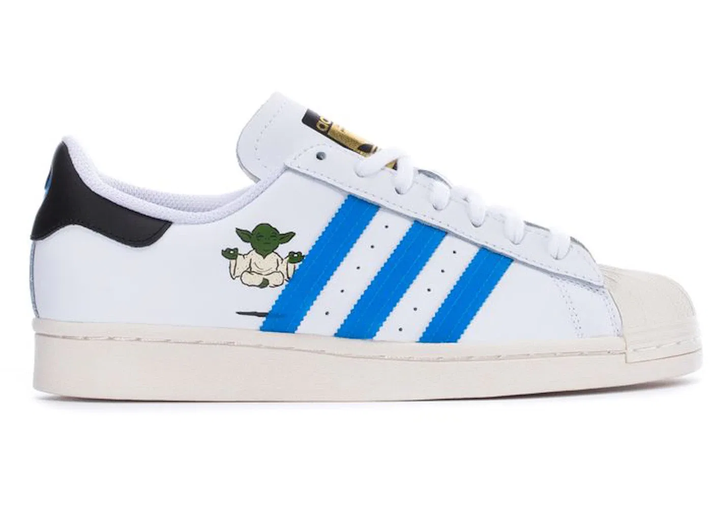 Детские кроссовки Lifestyle с принтом Adidas Superstar Star Wars Yoda Adidas, Cloud White/Scarlet/Chalk White