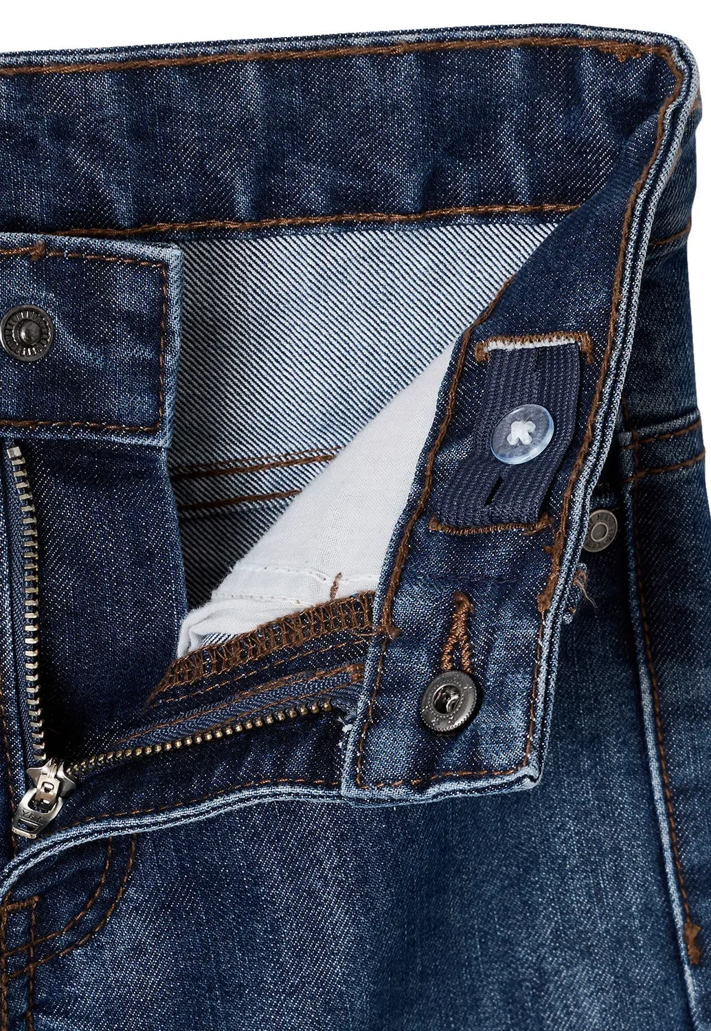 Cargojeans jungen slim, Bundweite Verstellbar - джинсы прямого кроя Vertbaudet, Dunkelblau — фото 4
