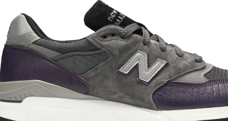 Кроссовки New Balance 998 Made in the USA 'Purple Croc', фиолетовый — фото 3