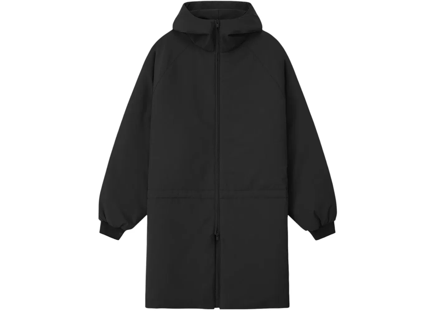 Мужская парка с капюшоном Fear of God Essentials Tech Nylon Hooded Parka, Vintage Black