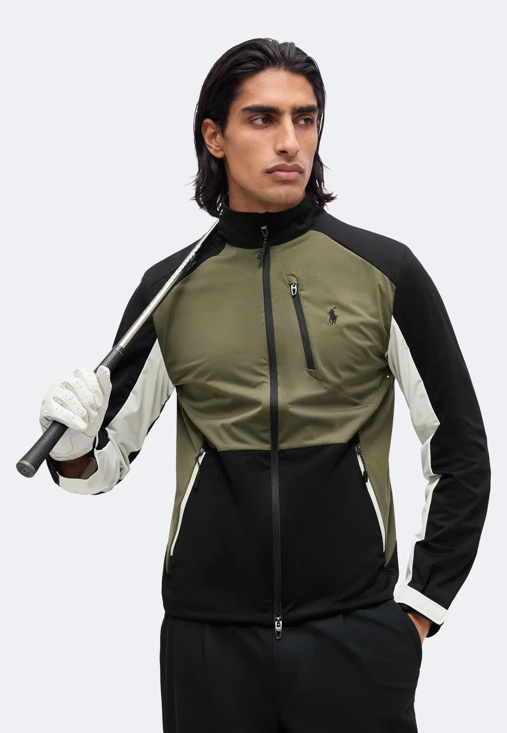 Куртка на молнии по всей длине - тренировочная куртка Polo Ralph Lauren, Ranger Green/Multi — фото 4