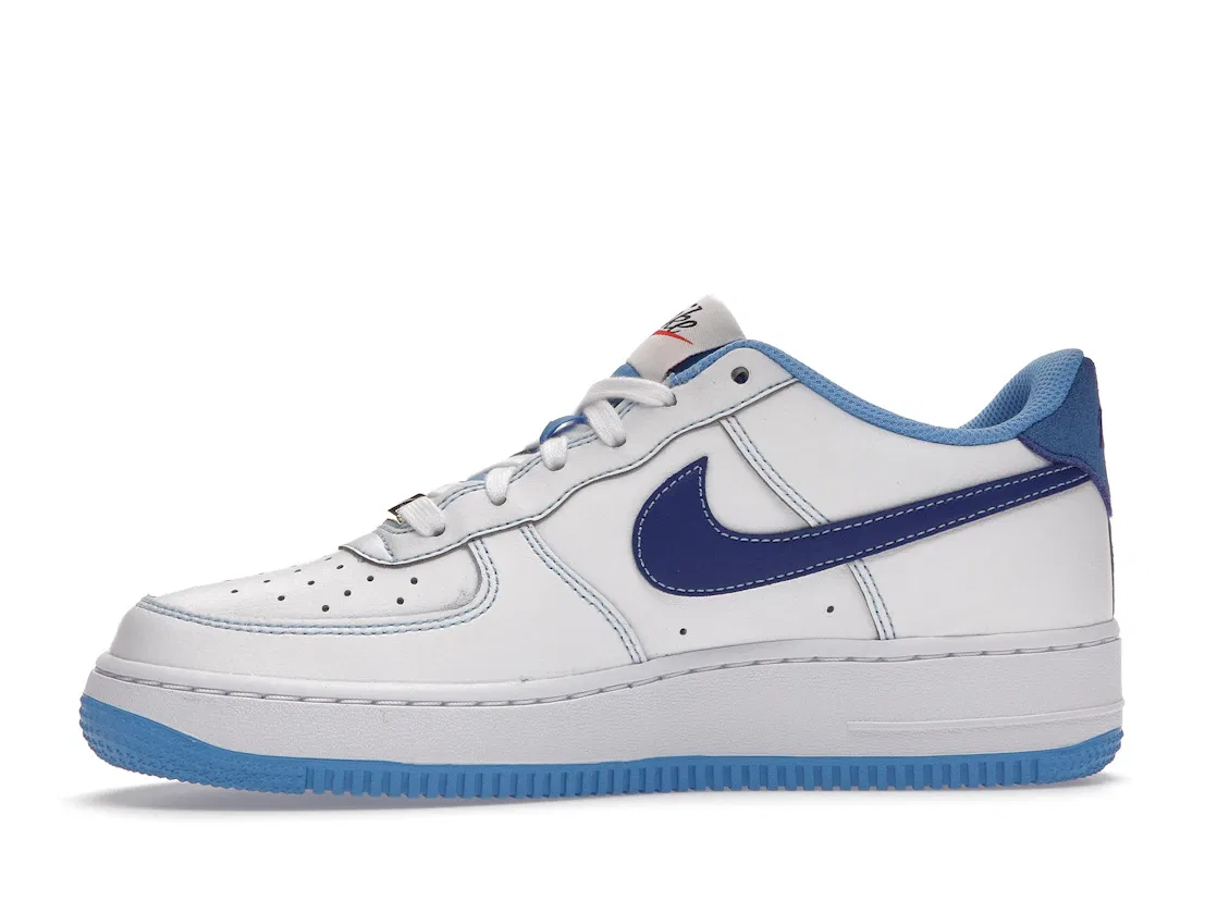 Детские кроссовки с низким верхом Nike Air Force 1 Low S50 Nike, White/Deep Royal Blue/University Blue — фото 3