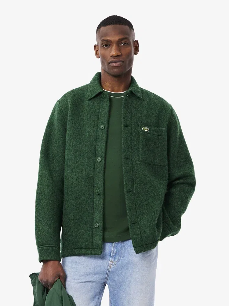 Рубашка длинный рукав букле LACOSTE, Green