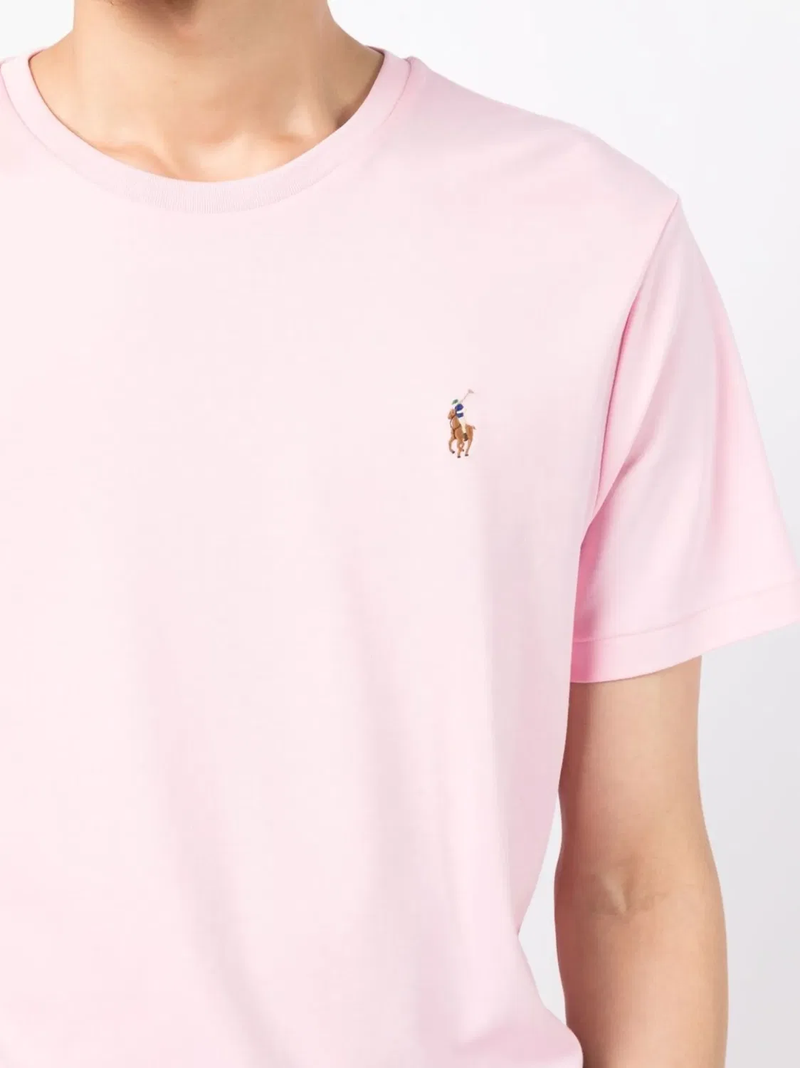 Polo Ralph Lauren Футболка с логотипом, розовая — фото 2