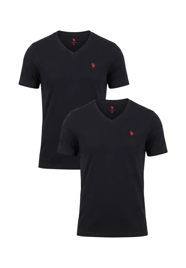 Футболка с v-образным вырезом Usriider 2 pack U.S. Polo Assn., черный, красный
