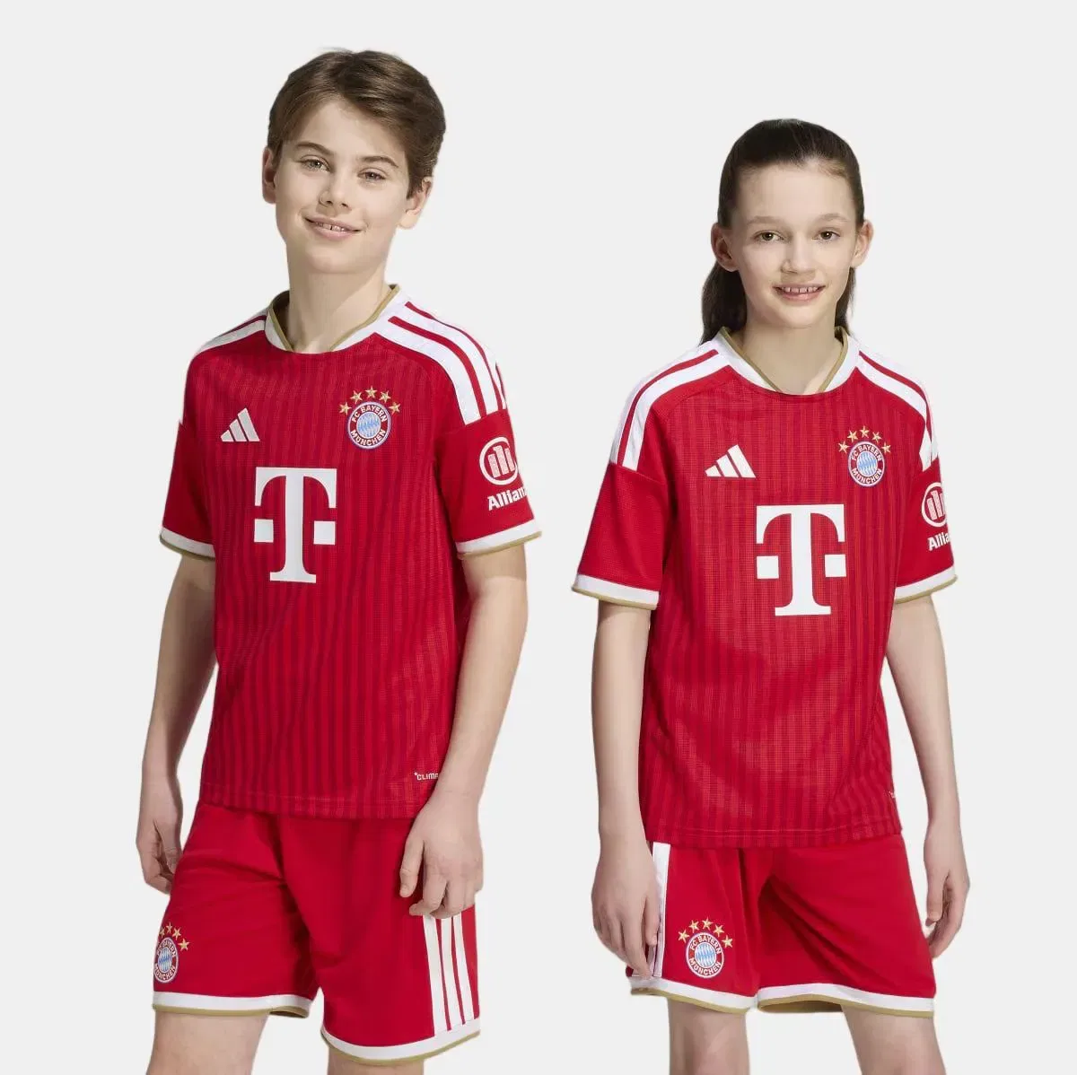 Детская футболка для мальчиков Bayern Munich 2026/2027 adidas, Красный / Белый