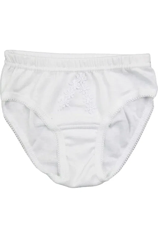 Детские трусики для девочек с принтом Daisy Patterned Berrak, White