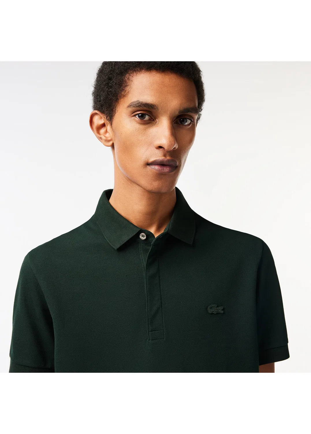 Поло Lacoste Paris Regular Fit, зеленый — фото 2