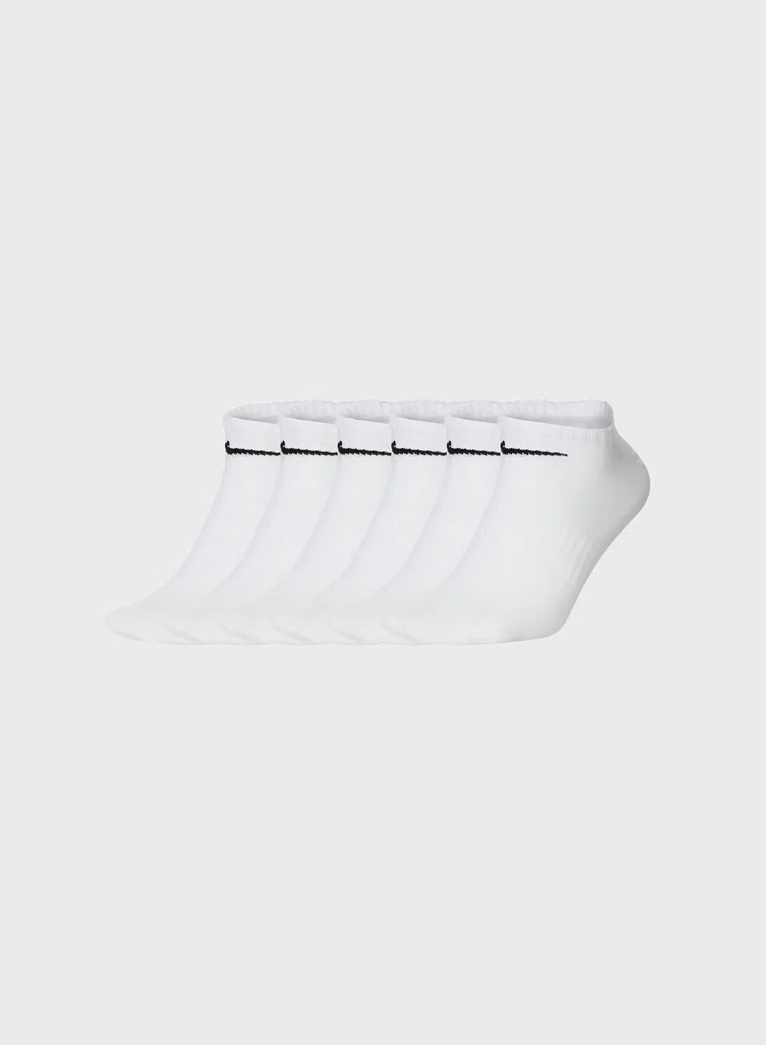 Носки низкие повседневные 6 пар U nk everyday ltwt ns 6pr Nike, белый
