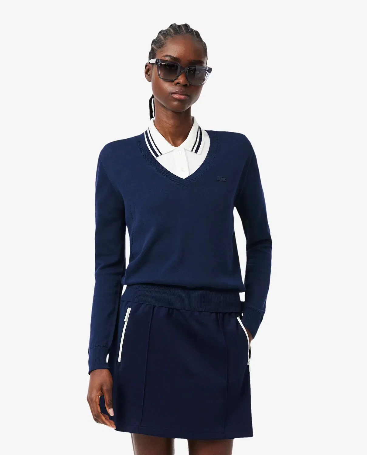Детское платье с длинным рукавом Lacoste, Heather Navy