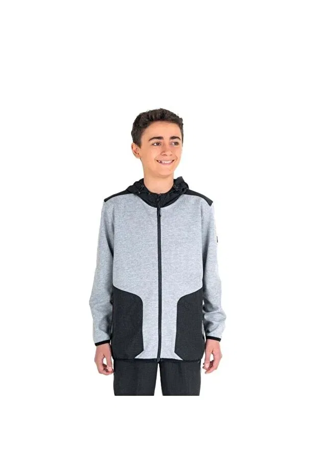Детская куртка для девочек с капюшоном Lescon, Gray