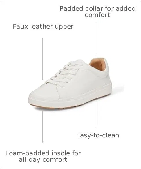 Детские кеды с низким верхом Classic Sneakers Amazon Essentials, White — фото 2