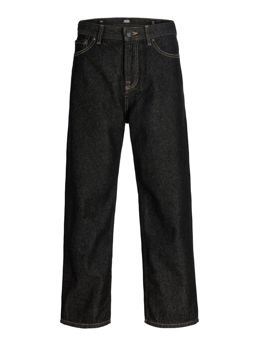 Детские джинсы Baggy Jeans 'JJIAlex JJOriginal' черного цвета Jack & Jones Junior