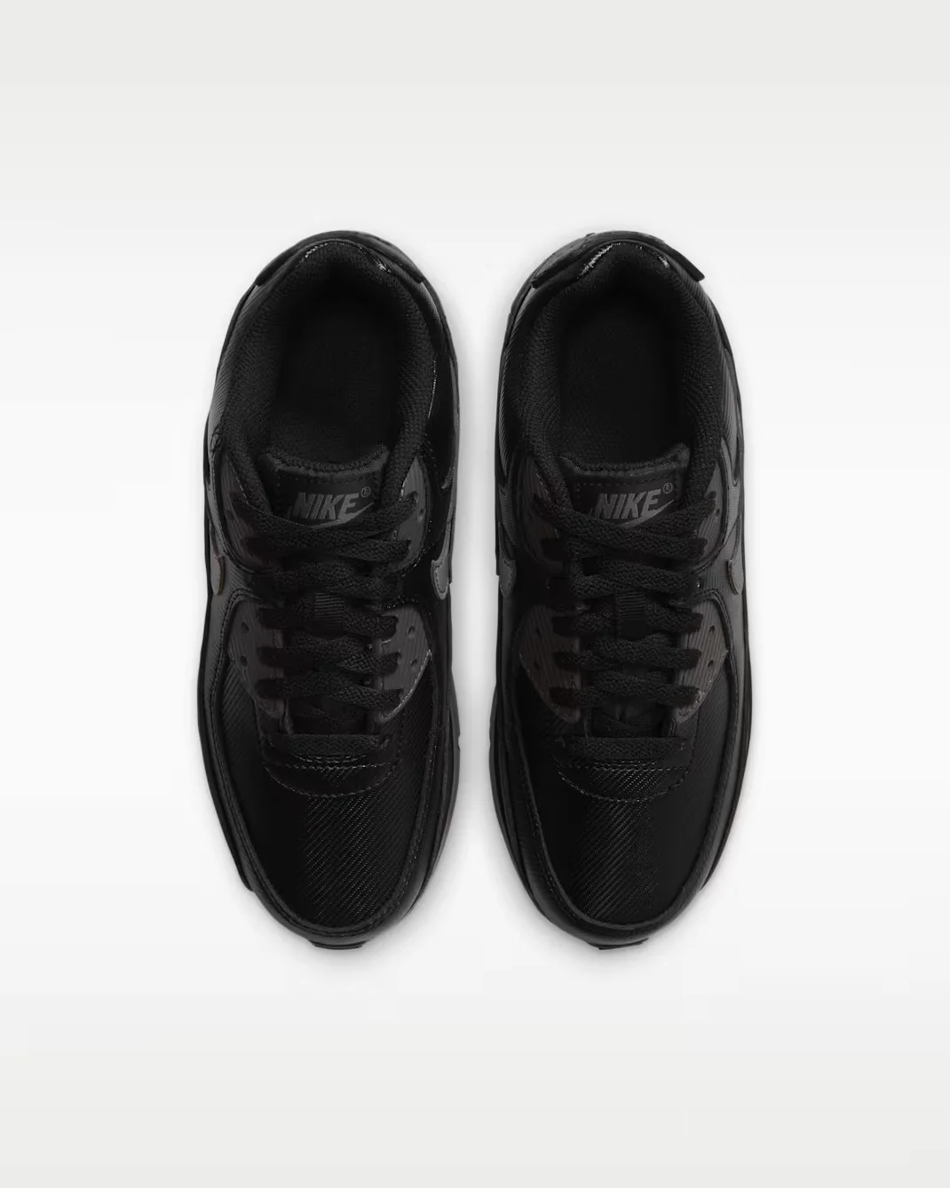 Кроссовки подростковые Nike Air Max 90 SE, черный — фото 3