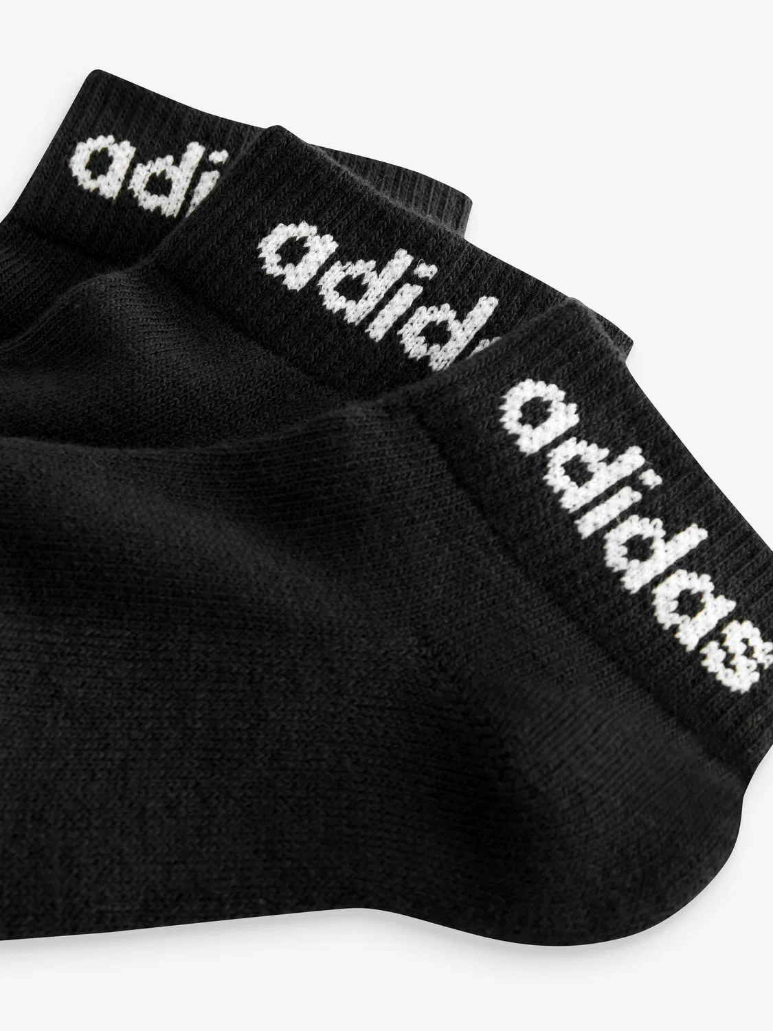Носки с амортизацией adidas Black Linear Ankle Cushioned Socks 3 Pack, черный — фото 4