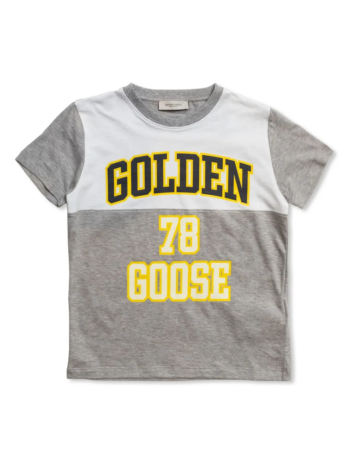 Golden Goose Футболка с коротким рукавом серого цвета