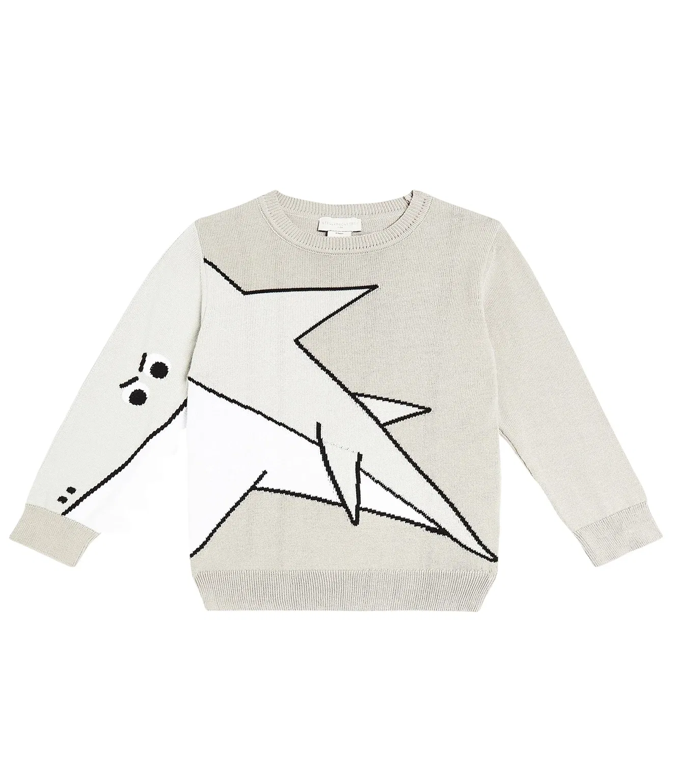 Толстовка хлопковая с принтом Stella Mccartney Kids, серый
