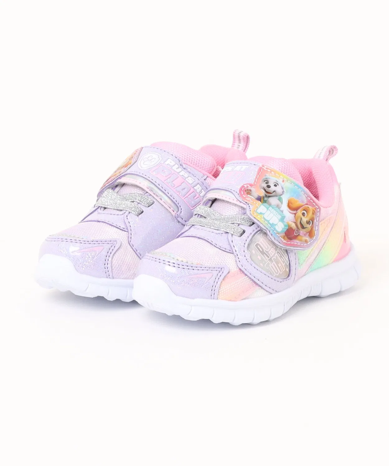 Детские кроссовки на липучке со светящимися элементами Paw Patrol, модель 70180/70181 TSURUYA, Purple