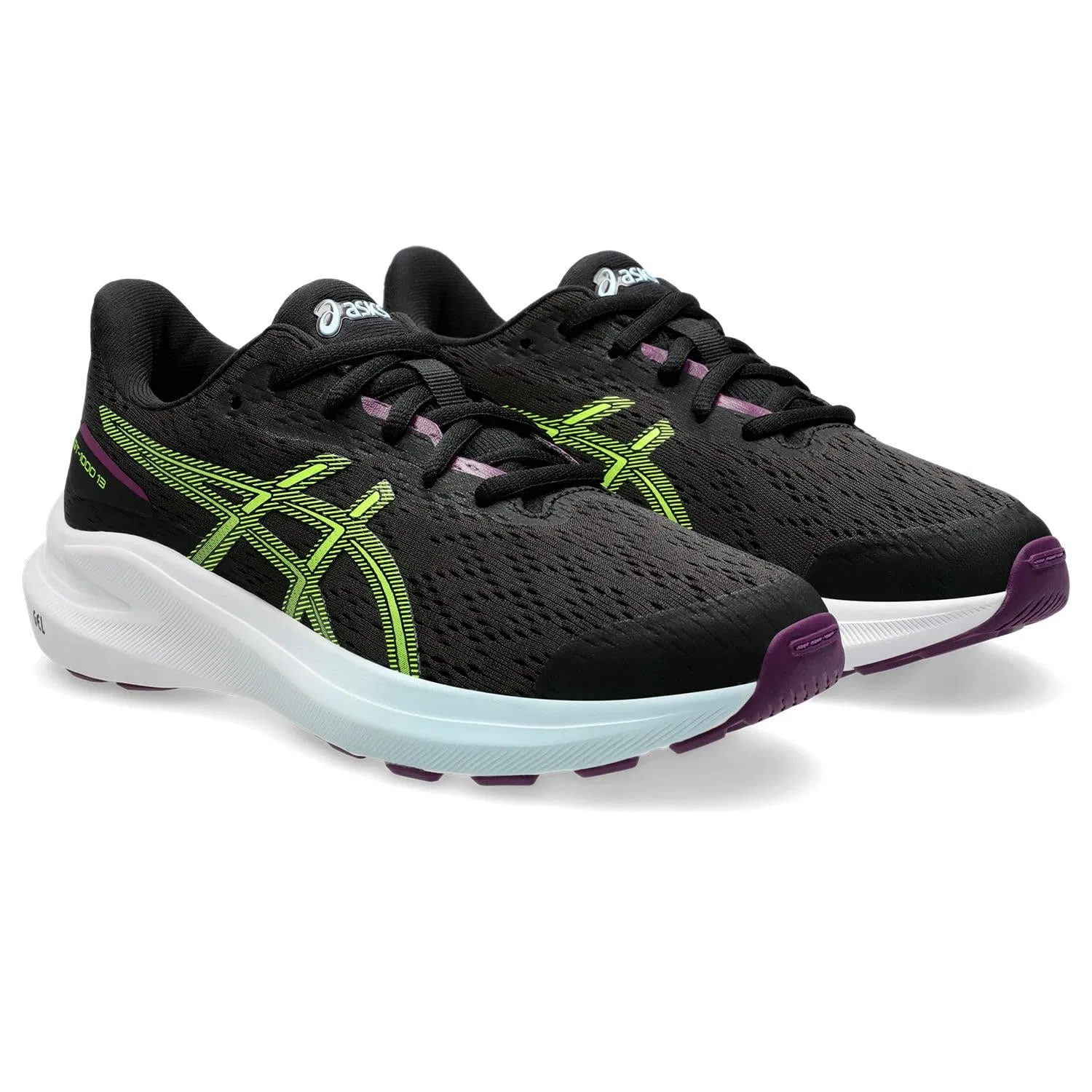 Детские кроссовки для мальчиков с поддержкой GT-1000 13 GS ASICS, Navy Blue Rich White — фото 2