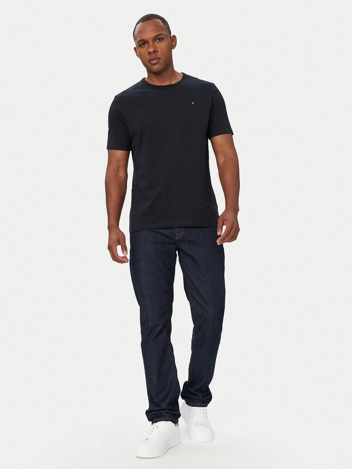 Мужской комплект из футболок стандартного кроя Ss Tee Tommy Hilfiger, темно-синий — фото 3
