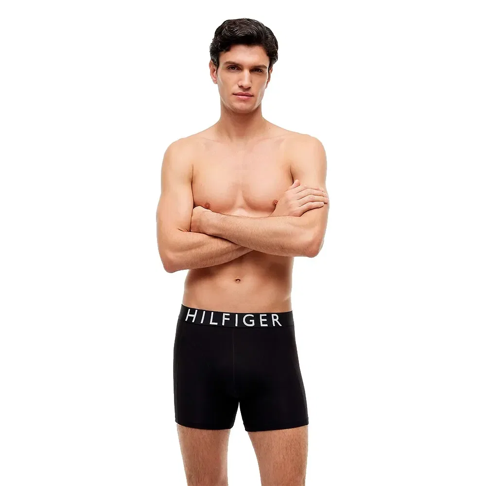 Мужские трусы-боксеры из стрейч-хлопка Tommy hilfiger, Black — фото 4
