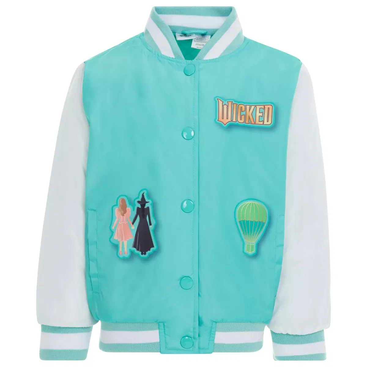 Детская куртка-бомбер с принтом Wicked Varsity Bomber Jacket Wicked, Green