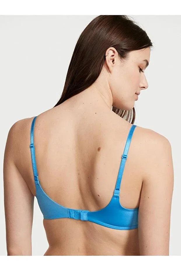 Женский бюстгальтер кружевной So Obsessed Underwireless Smooth Push-Up Victoria'S Secret, Capri Blue — фото 2
