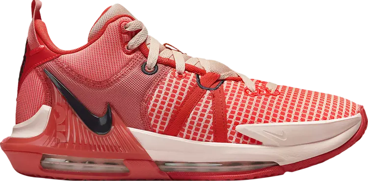 

Кроссовки Nike LeBron Witness 7 'Bright Crimson', красный, Красный;серый, Кроссовки Nike LeBron Witness 7 'Bright Crimson', красный