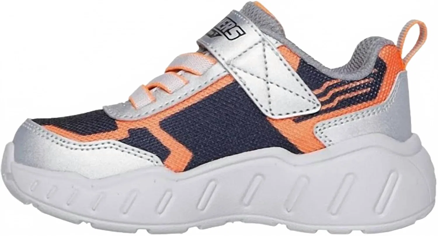Детские кроссовки для мальчиков на липучках Play Scene Sneaker Skechers, Silver/ Black — фото 2