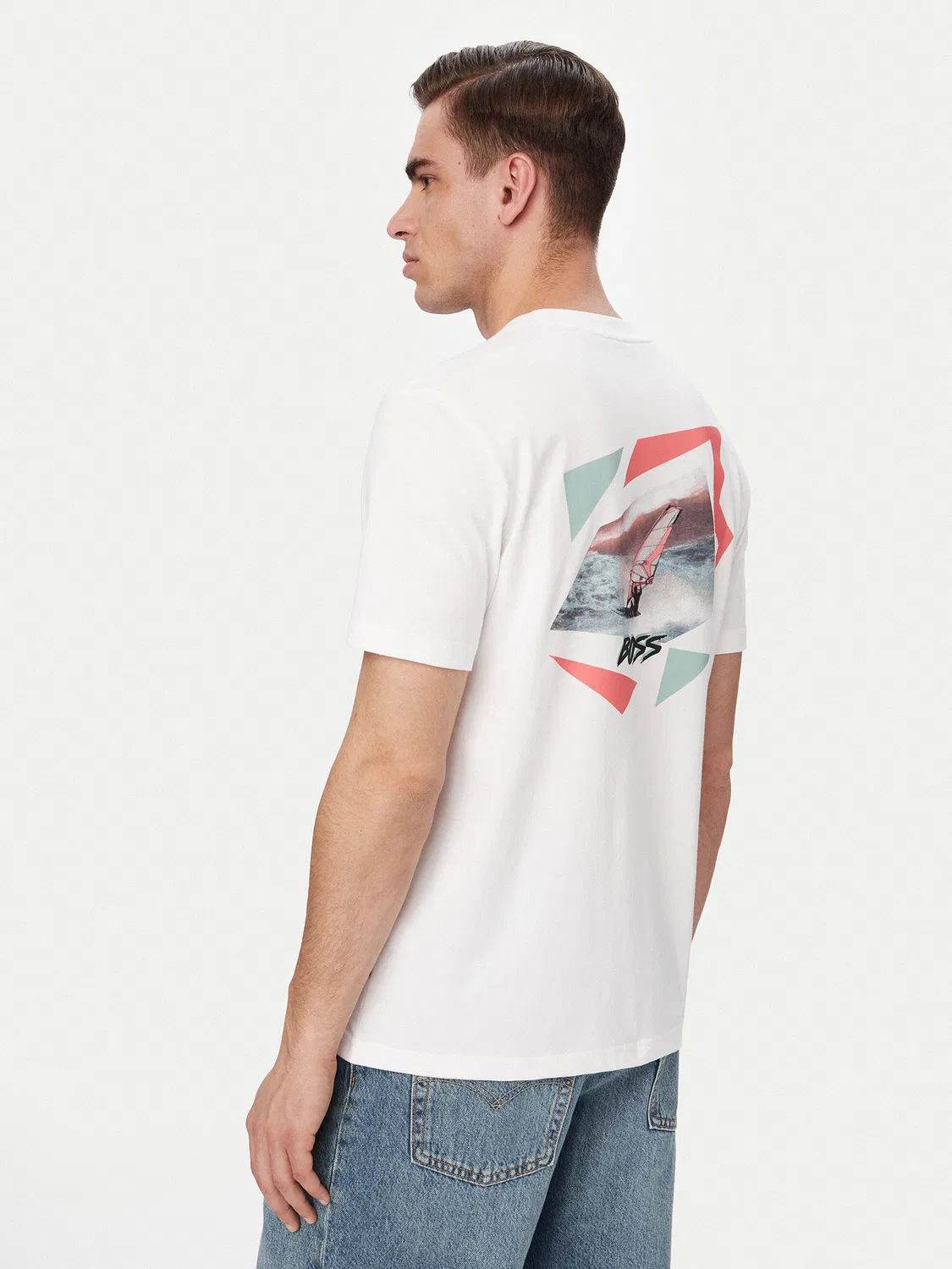 Мужская футболка стандартного кроя Movement Boss, кремовый — фото 3