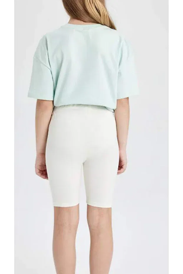 Детские спортивные леггинсы для девочек с принтом Basics Rutbil Sports, White — фото 2