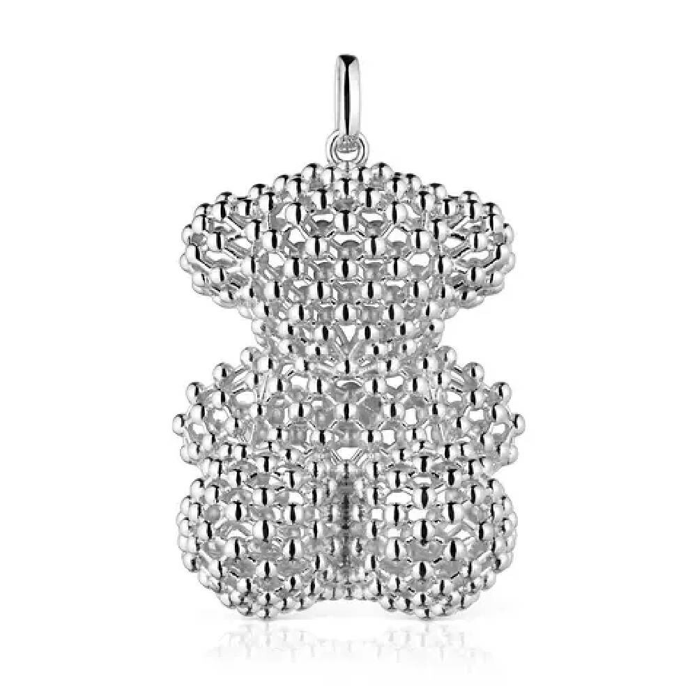 

Подвеска Tous Large Texturized Bold Bear, серебро