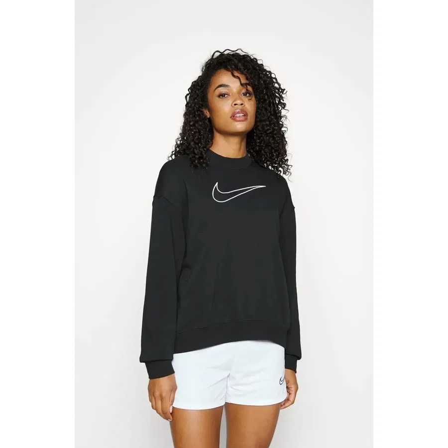 Свитшот женский оверсайз с длинным рукавом Dri-Fit Get Fit Nike, Черный