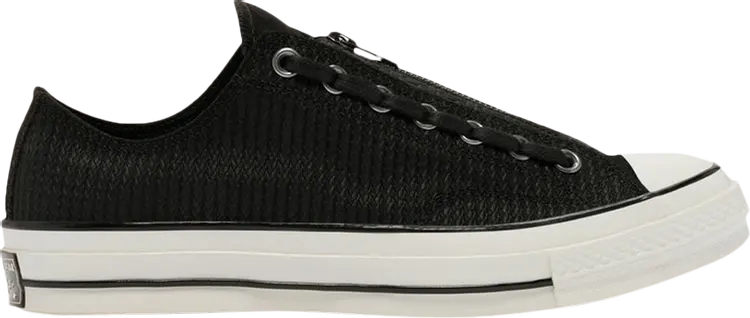 

Кроссовки Converse Chuck 70 Zip Low Embossed Suede - Black Egret, черный