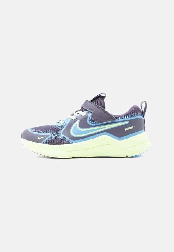 Кроссовки с защитой от холода Cosmic runner Nike Performance, dark raisin/light liquid lime/university blue/white, белый/синий