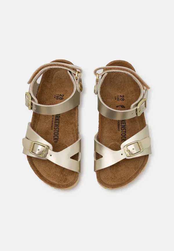 Сандалии Birkenstock, золотой — фото 4