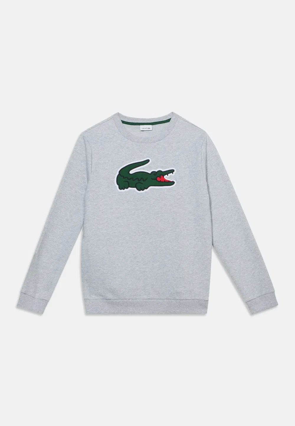 Толстовка унисекс с аппликацией и круглым вырезом Lacoste, Argent Chine Heather