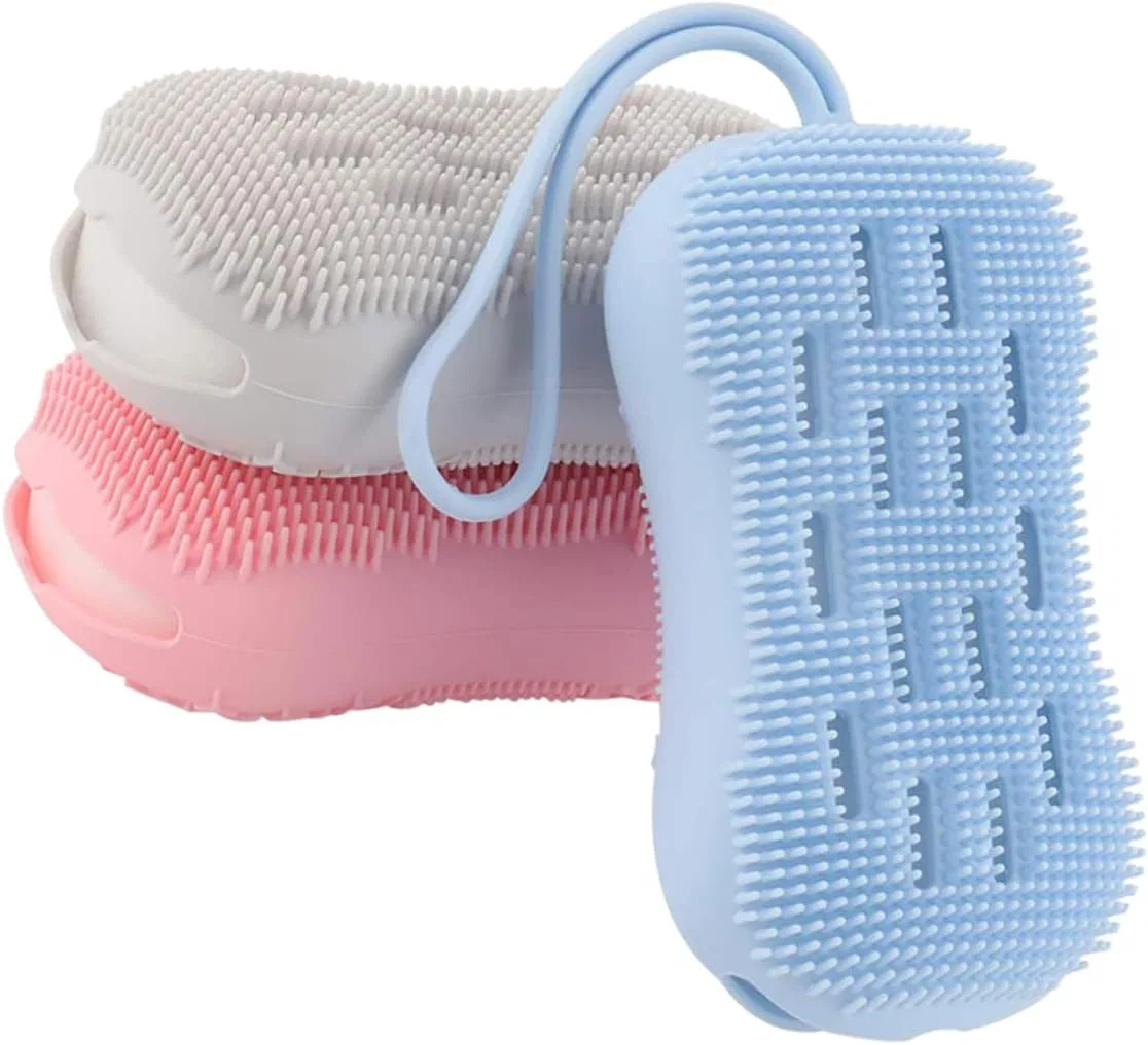 Набор массажных щеток для тела, 3 шт, Silicone Body Massage Bath Shower Set, Generisch, 24.8 x 7.8 x 5.4 см