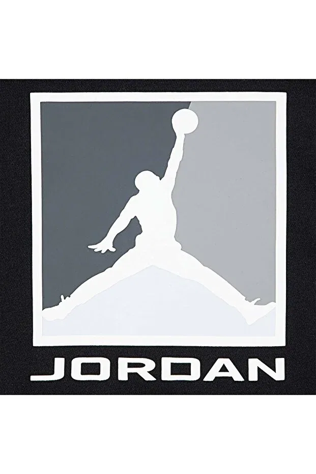 Детские свитшот для девочек с длинным рукавом Jordan Essential Baseline Kids Black Sweatshirt Nike, Черный — фото 3