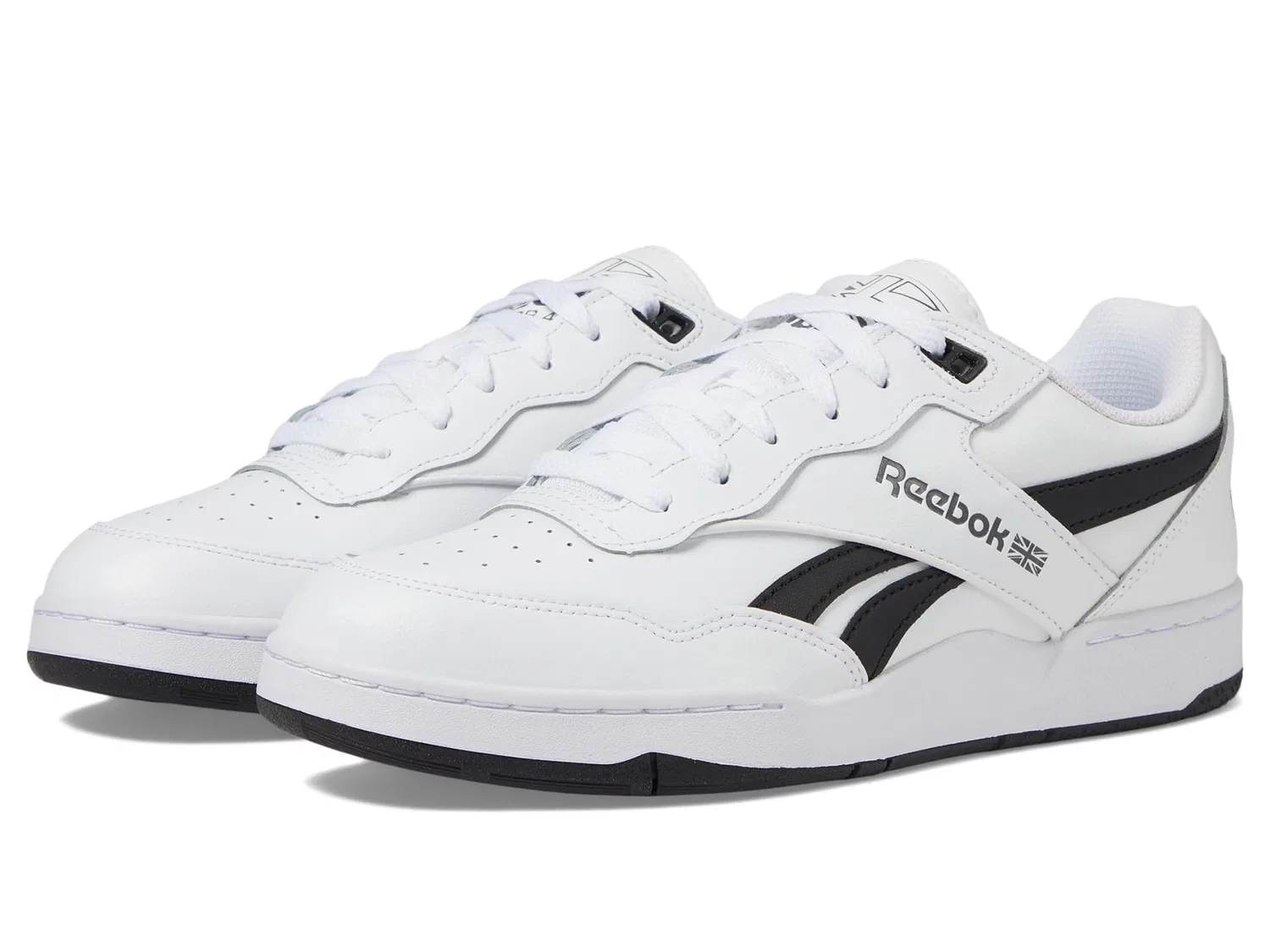 Детские кроссовки для мальчиков кожаные Bb 4000 II Reebok, Ftwr White Core Black Pure Grey