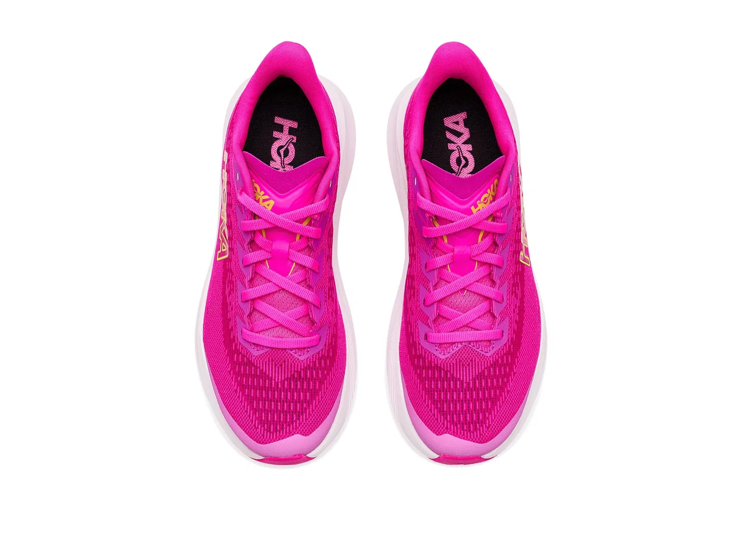 Кроссовки Mach 7 (для больших детей) Hoka Kids, Fuchsia/Neon Dragonfruit — фото 3