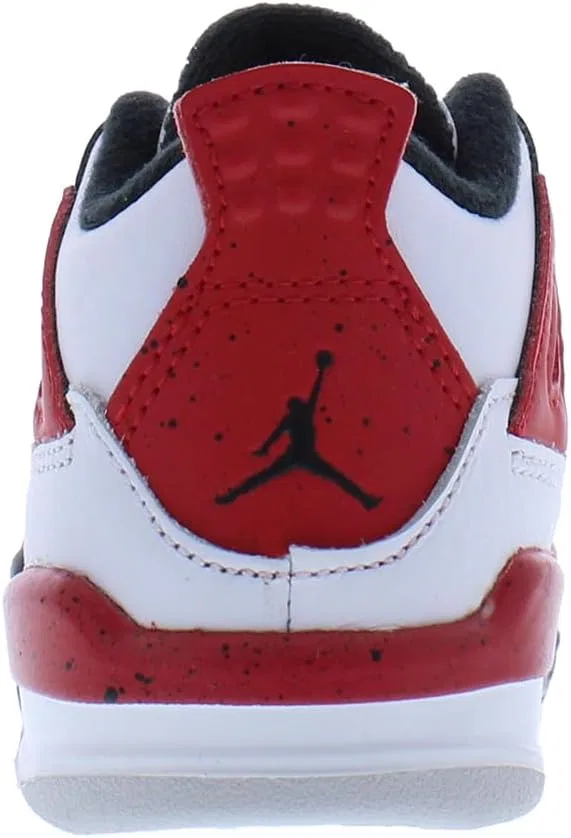 Детские кроссовки для мальчиков Jordan 1 Retro High OG Nike, White/Fire Red/Black/White — фото 3