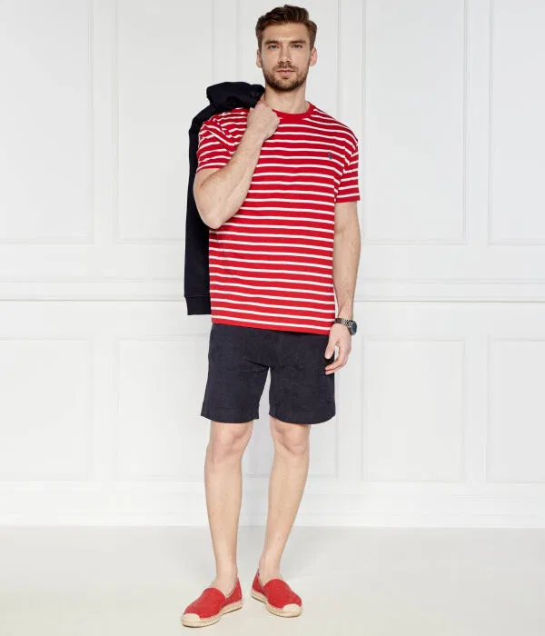 Мужская футболка хлопковая T-Shirt Polo Ralph Lauren, красный — фото 2