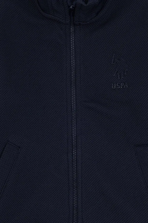 Детские свитшот для мальчиков на молнии U.S. Polo Assn., Navy Blue — фото 3