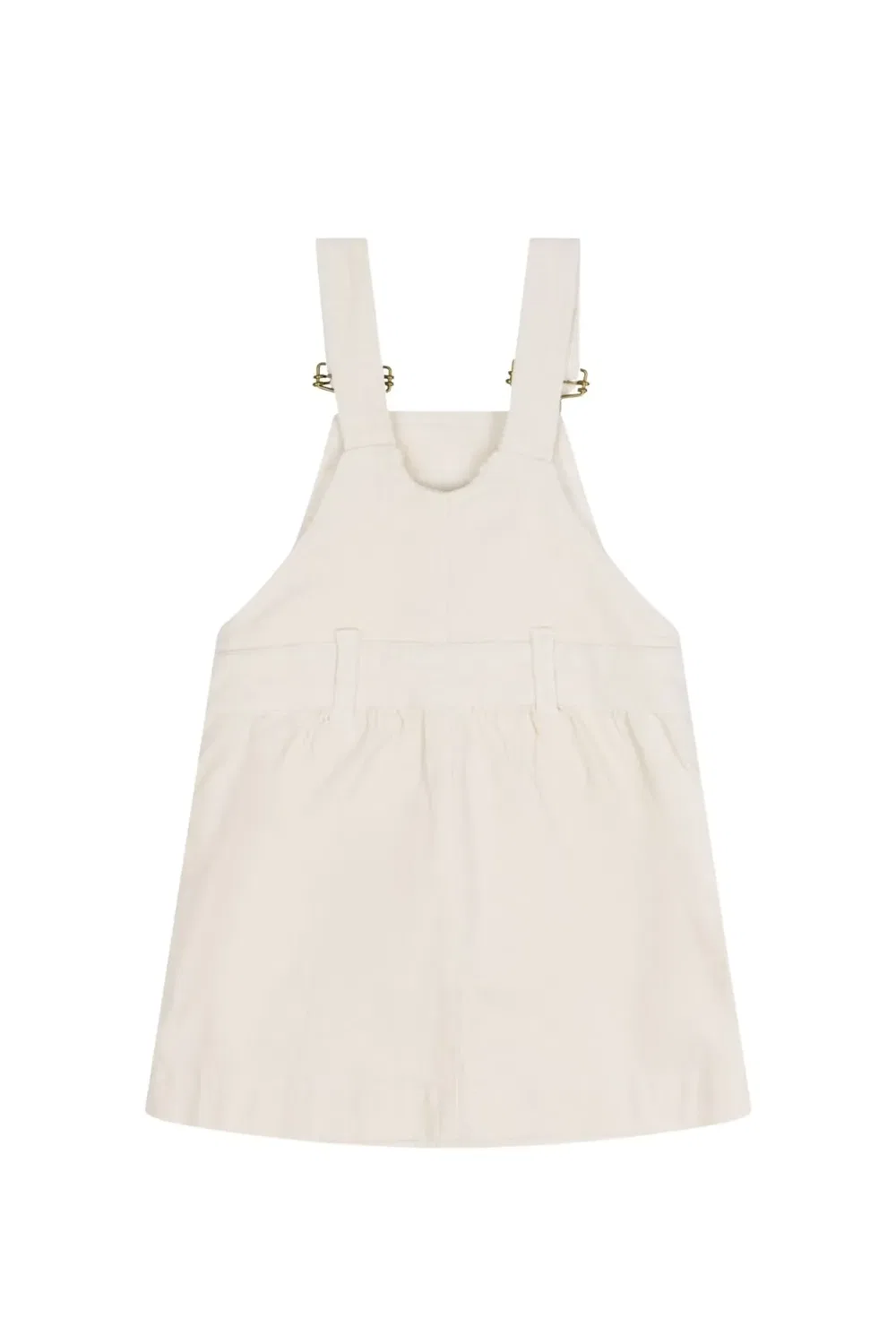 Платье из вельвета Custard Dotty Dungarees, Cream — фото 2
