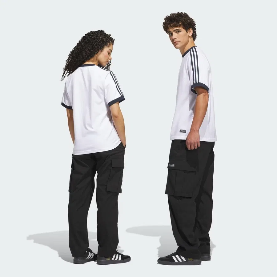 Спортивные брюки карго свободного кроя adidas Skateboarding Cargo, Черный — фото 2
