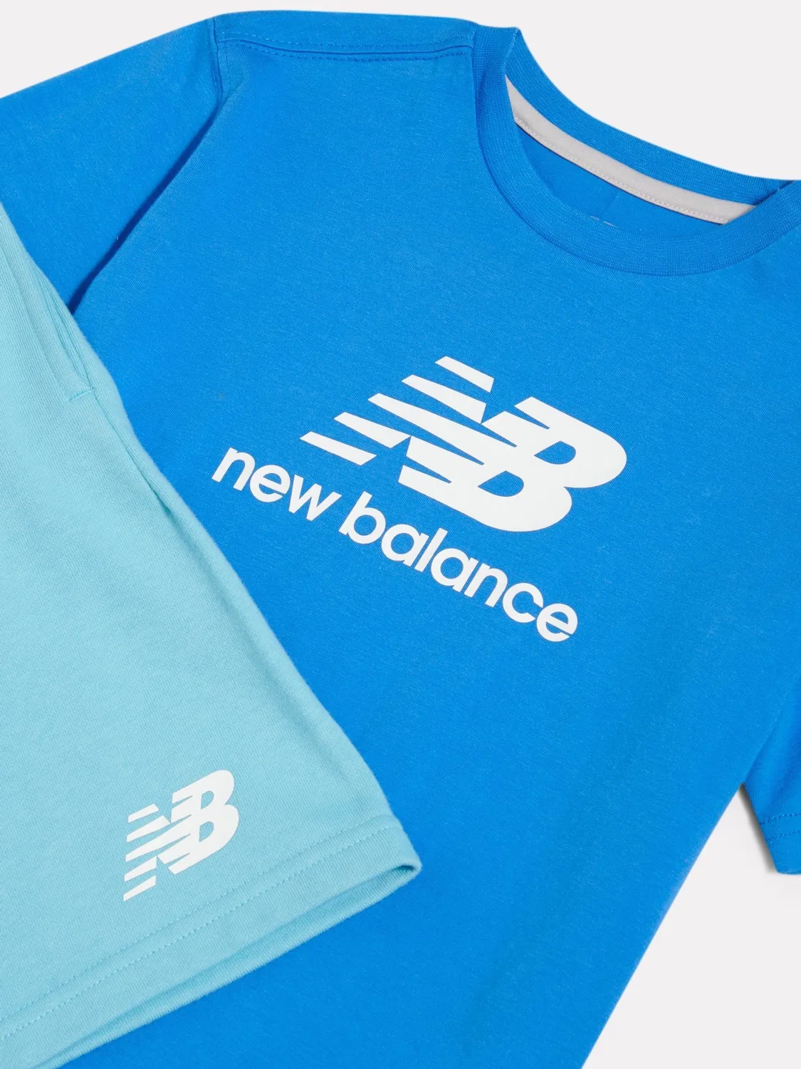 Комплект: футболка и шорты New Balance, синий — фото 3